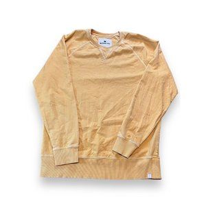 The Normal Brand Sweatshirt Mens Medium Yellow/Mustard Crew Neck Pullover
